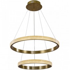 Φωτιστικό Κρεμαστό LED 94W 230V 7500lm 3000Κ Θερμό Φως σε Χρυσαφί 6033A-GL